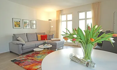 Wohnzimmer mit Schlafcouch