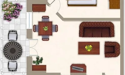 Grundriss der Wohnung