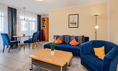 Regina Maris:1 Min zum Strand + Nutzung Kaiser-Spa, 2-Zimmer-Ferienwohnung (Villa Regina Maris)