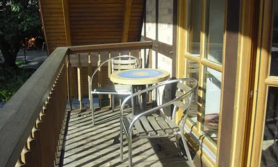 Sitzecke auf dem Balkon