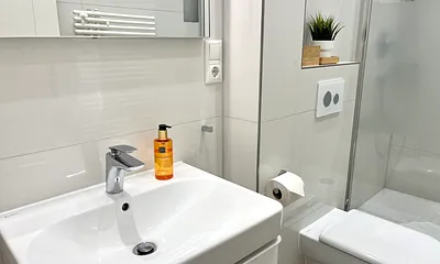 Hochwertige Handseife inklusive 