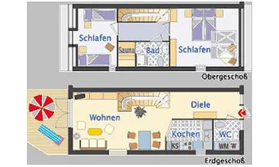 Ferienhaus Residenz zu den 3 Tannen Zingst - Grundriss