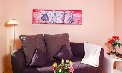 Wohnzimmer mit Couch