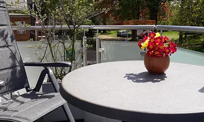 Ein  Blick auf den  Süd-Balkon