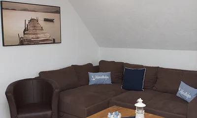 Wohnlandschaft mit Doppelschlafplatz im Wohnzimmer