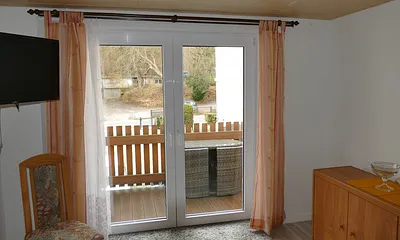 Blick auf den Balkon