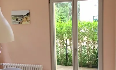 Durchgang von der Veranda auf die Terrasse