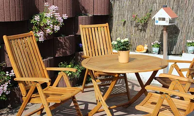 Außenbereich kann genutzt werden.