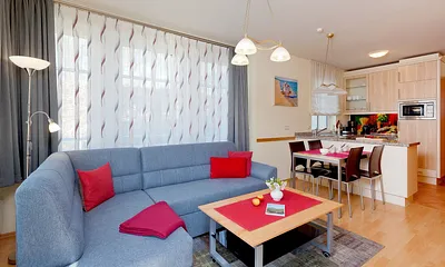 Wohn-, Ess- und Kochbereich