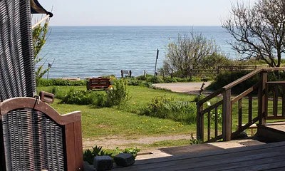 Blick von der Terrasse auf die Ostsee