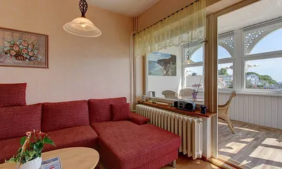 Wohn-Schlafzimmer - Sitzgarnitur