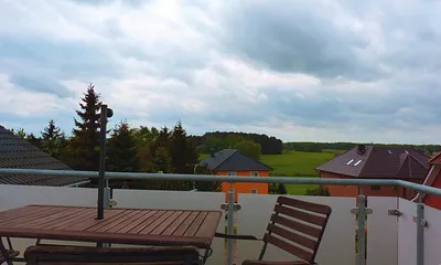 Blick vom Balkon