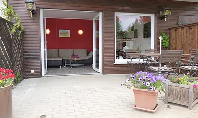 Blick auf die Terrasse