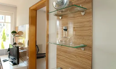 Tür vom Wohnzimmer zum Schlafzimmer