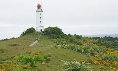 Leuchtturm Dornbusch das Wahrzeichen der Insel Hiddensee