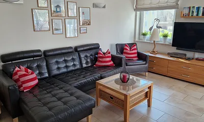 Fewo Strandläufer -  am Strand mit Strandkorb, 3-Zimmer-Ferienwohnung (2 Schlafzi., 2 Bäder)