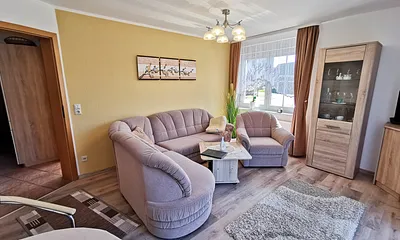 Wohnzimmer mit Terrasse.TV und WLAN 