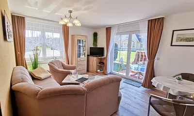 Wohnzimmer mit Terrasse.TV und WLAN 