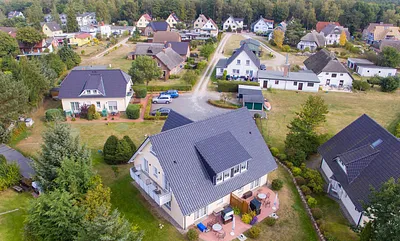 Luftbild Gästehäuser Heuer