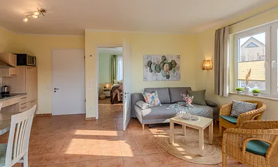 Blick zum Schlafzimmer