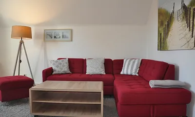 Wohnzimmer mit Schlafcouch