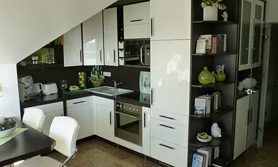 Küche und Essbereich
