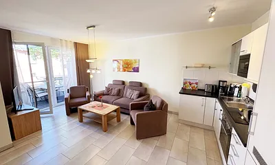 gemütlicher Wohnbereich mit Couch