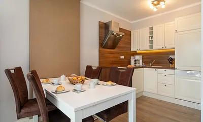 Der komfortable Eßplatz.