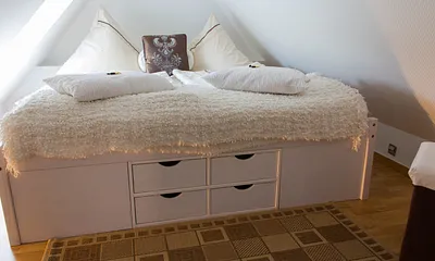 Schlafbereich im Dachgeschoss