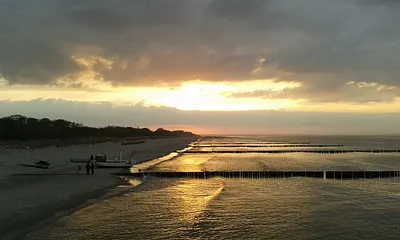 abendlicher Blick von der Seebrücke Koserow