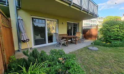 Blick auf dieTerrasse