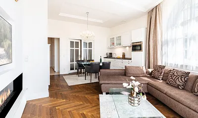 Wohn-, Ess- und Kochbereich