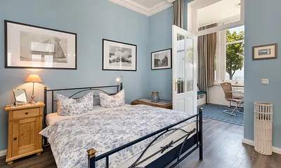 Das komfortable Bett für ausgeruhte Nächte am Meer.