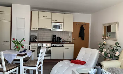 Blick auf die Küchenzeile 