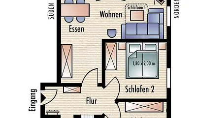 Grundriss Wohnung 4