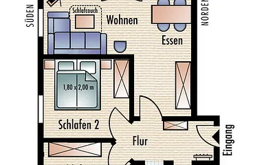 Grundriss Wohnung 6