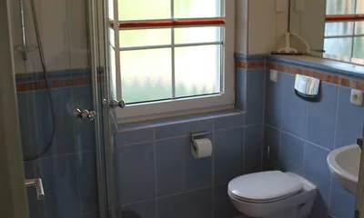 Gäste-WC mit Dusche im EG