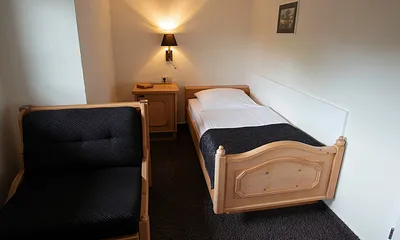 Detailansicht Einzelzimmer, hier Schlafbereich