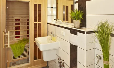 Duschbad mit Sauna