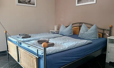 Doppelbett Fewo. Ostseerauschen