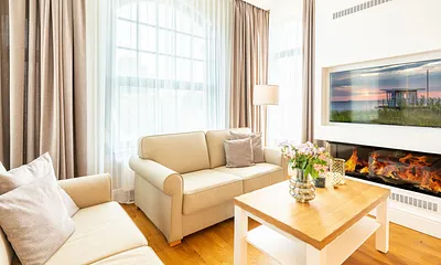 Wohnbereich mit Gaskamin