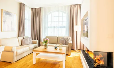 Wohnbereich mit Gaskamin