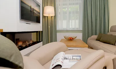 Wohnbereich mit Gaskamin