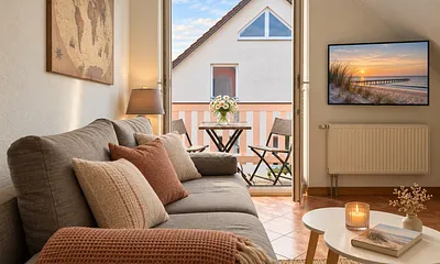 Haus Strandläufer - zu Fuß zum Strand, 2-Zimmer-Ferienwohnung (Nr. 1)