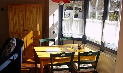 Essecke im Wohnzimmer