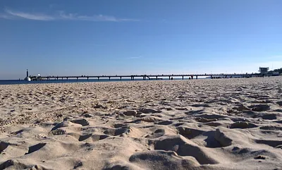 Blick zur Seebrücke