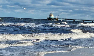 Blick auf unsere Tauchgondel