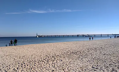 Blick zur Seebrücke