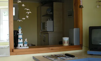 Wohnbereich mit Durchreiche