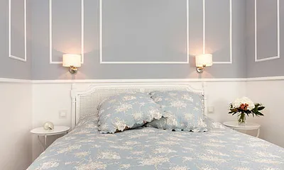 ... mit französischem Doppelbett.